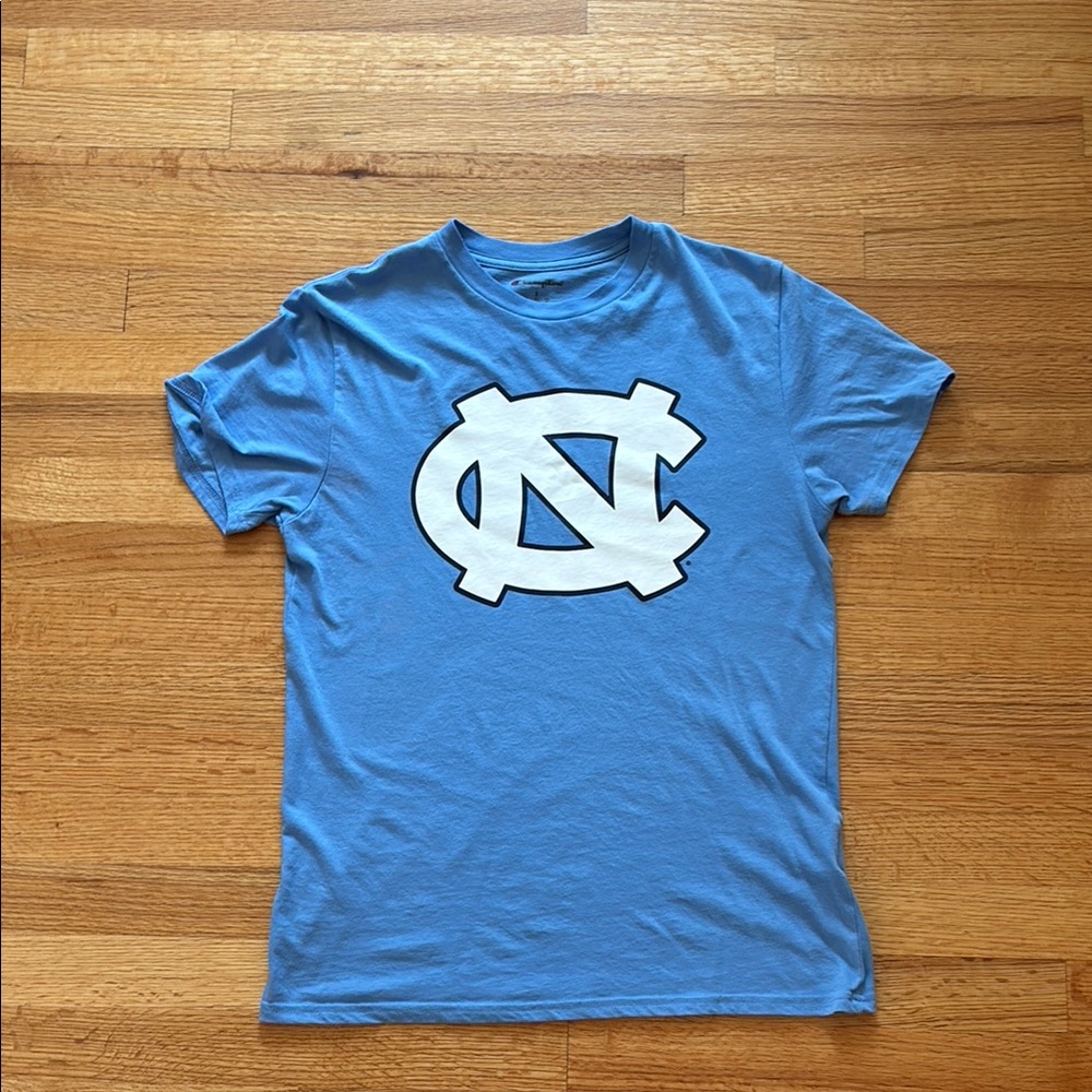 Champion Blue UNC Short Sleeve Tee